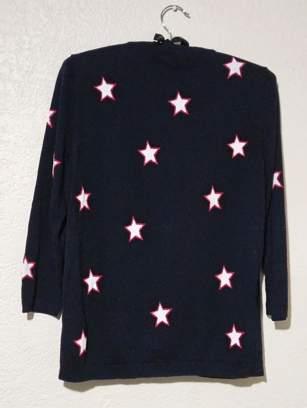 NWOT Talbots Stars Navy Cardigan Petite  Medium